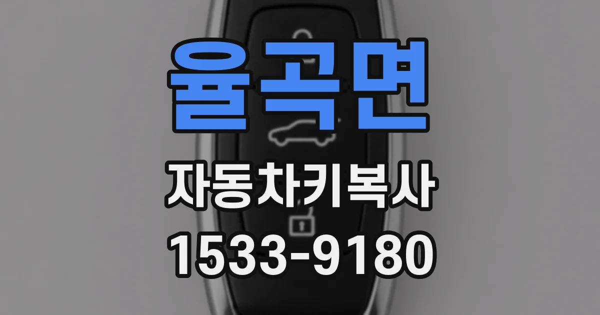 율곡면 자동차키복사