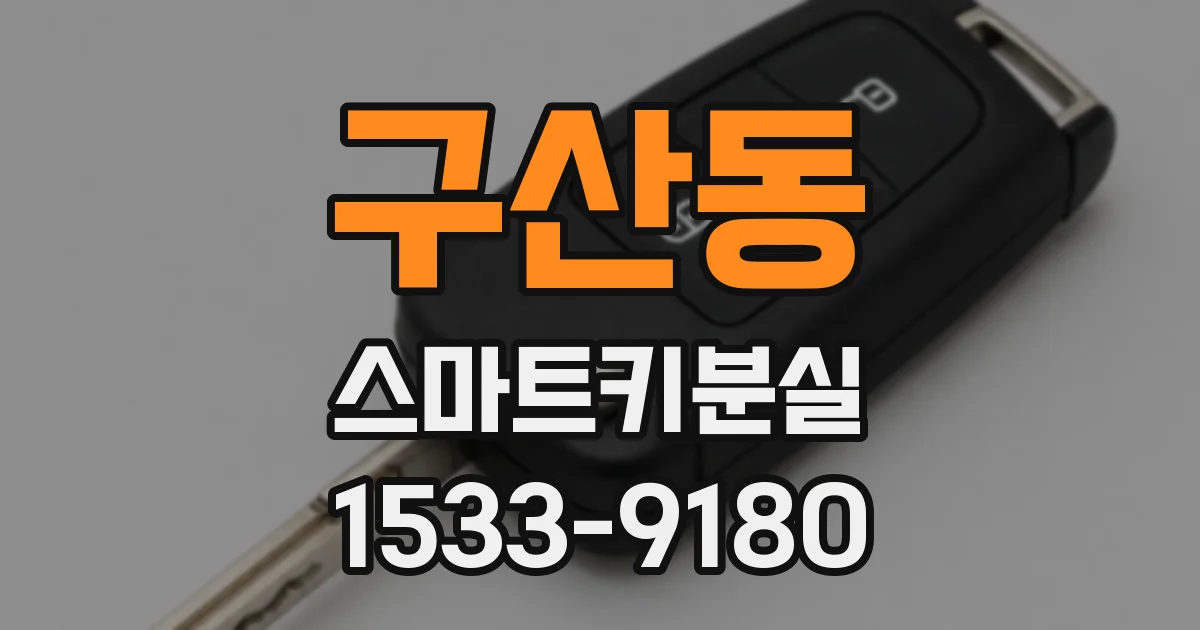구산동 스마트키분실