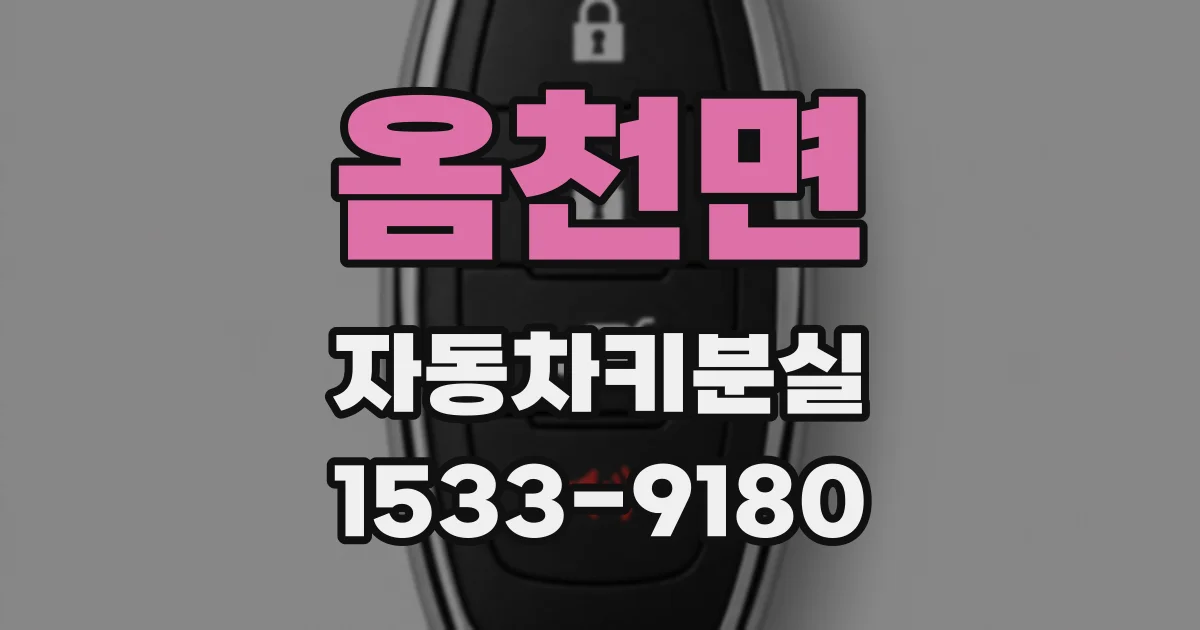 옴천면 자동차키분실