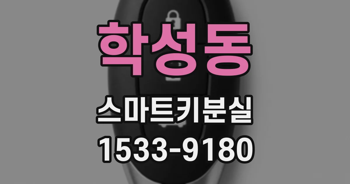 학성동 스마트키분실