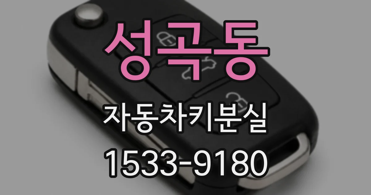 성곡동 자동차키분실
