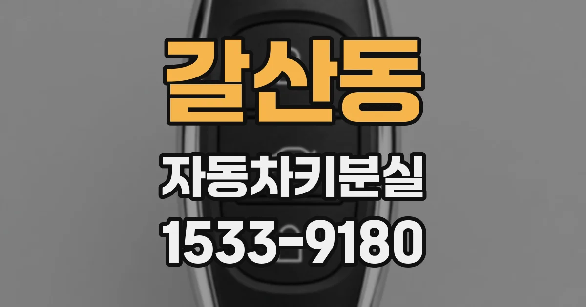 갈산동 자동차키분실