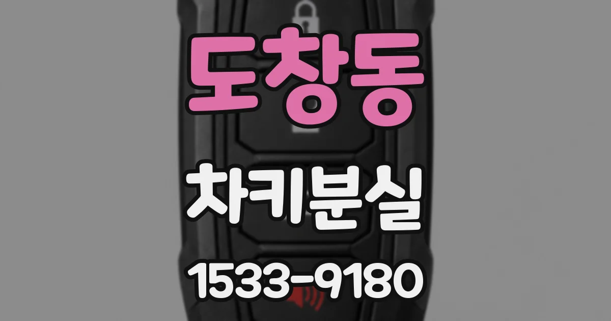 도창동 차키분실