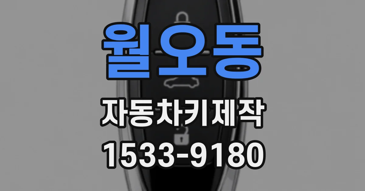 월오동 자동차키제작