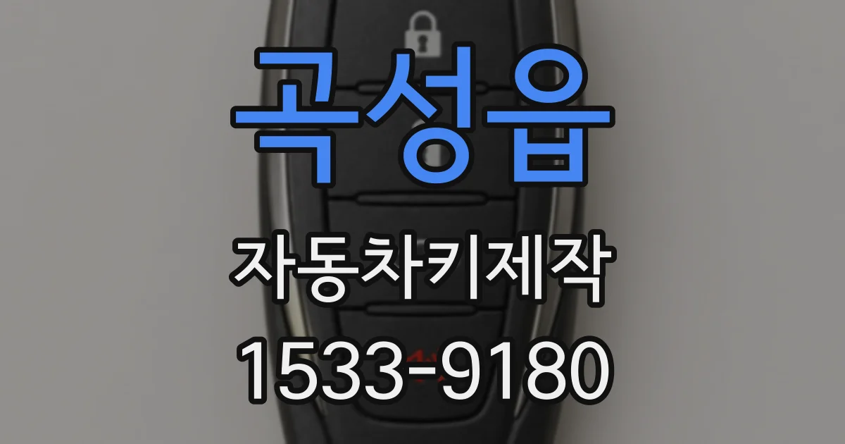 곡성읍 자동차키제작
