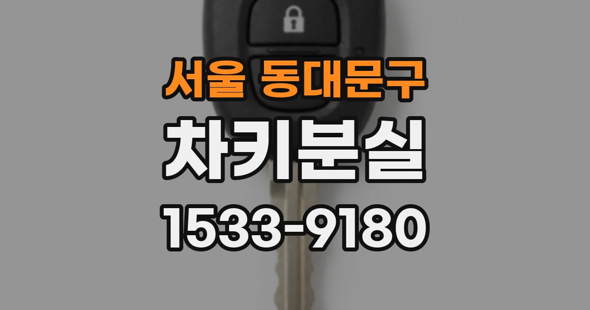 서울 동대문구 차키분실