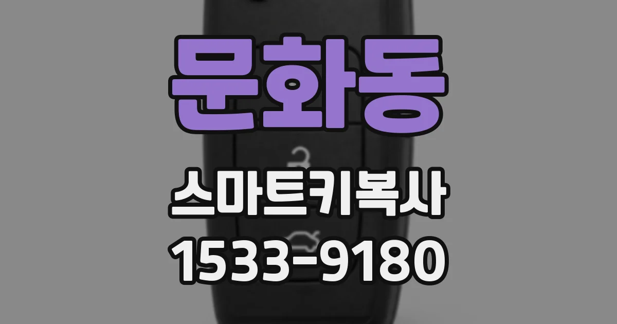 문화동 스마트키복사