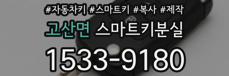고산면 스마트키분실