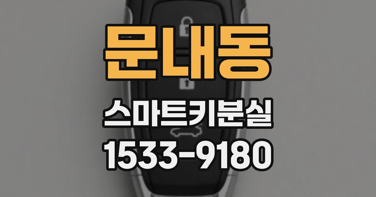 문내동 스마트키분실