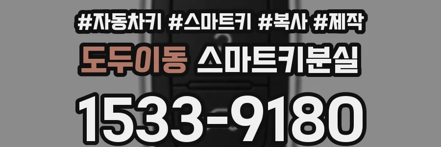 도두이동 스마트키분실