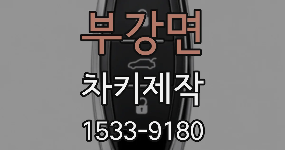부강면 차키제작