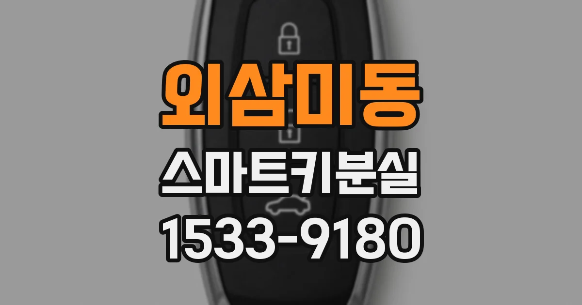 외삼미동 스마트키분실