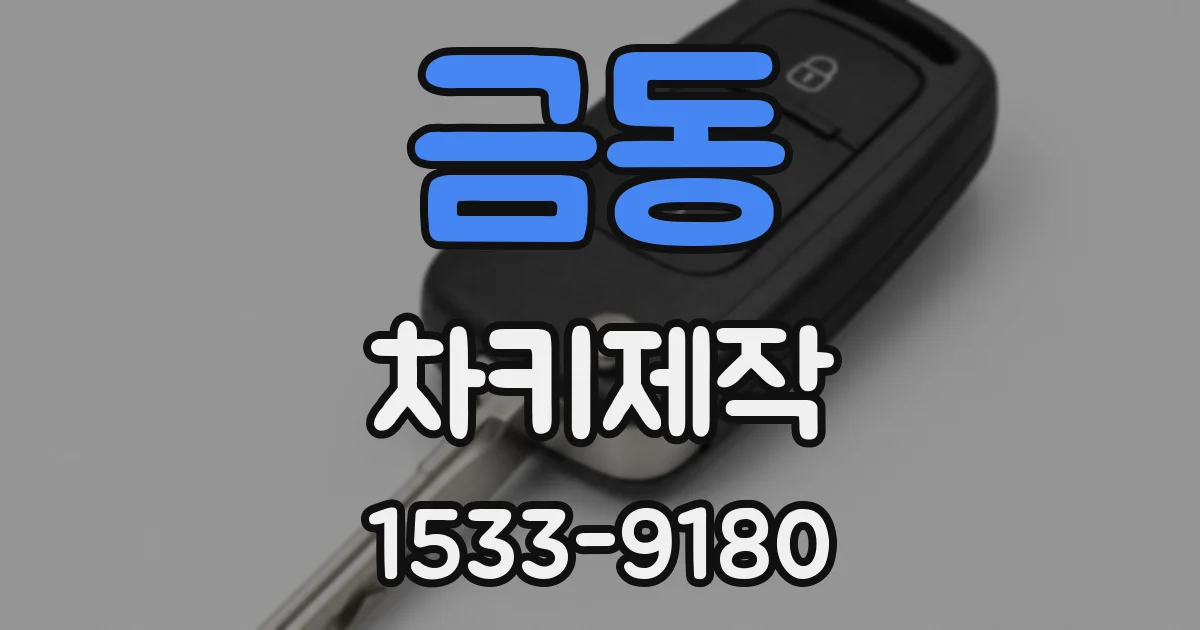 금동 차키제작