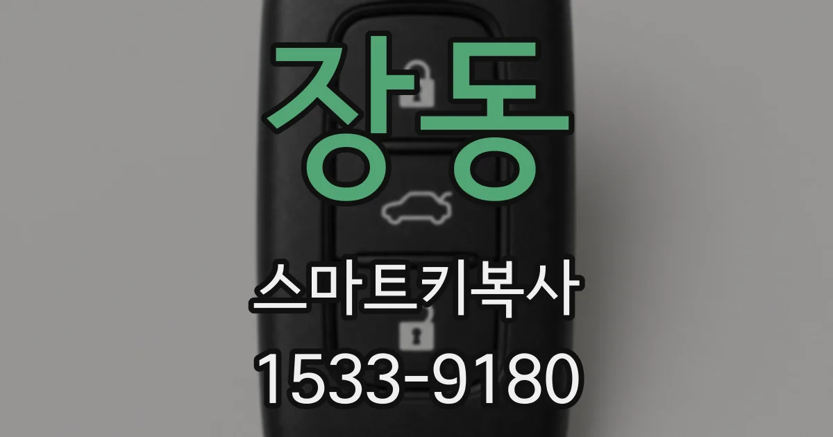 장동 스마트키복사