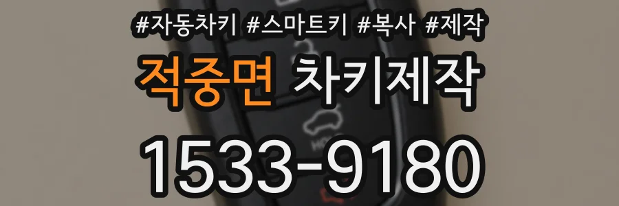 적중면 차키제작