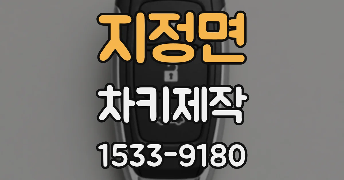 지정면 차키제작