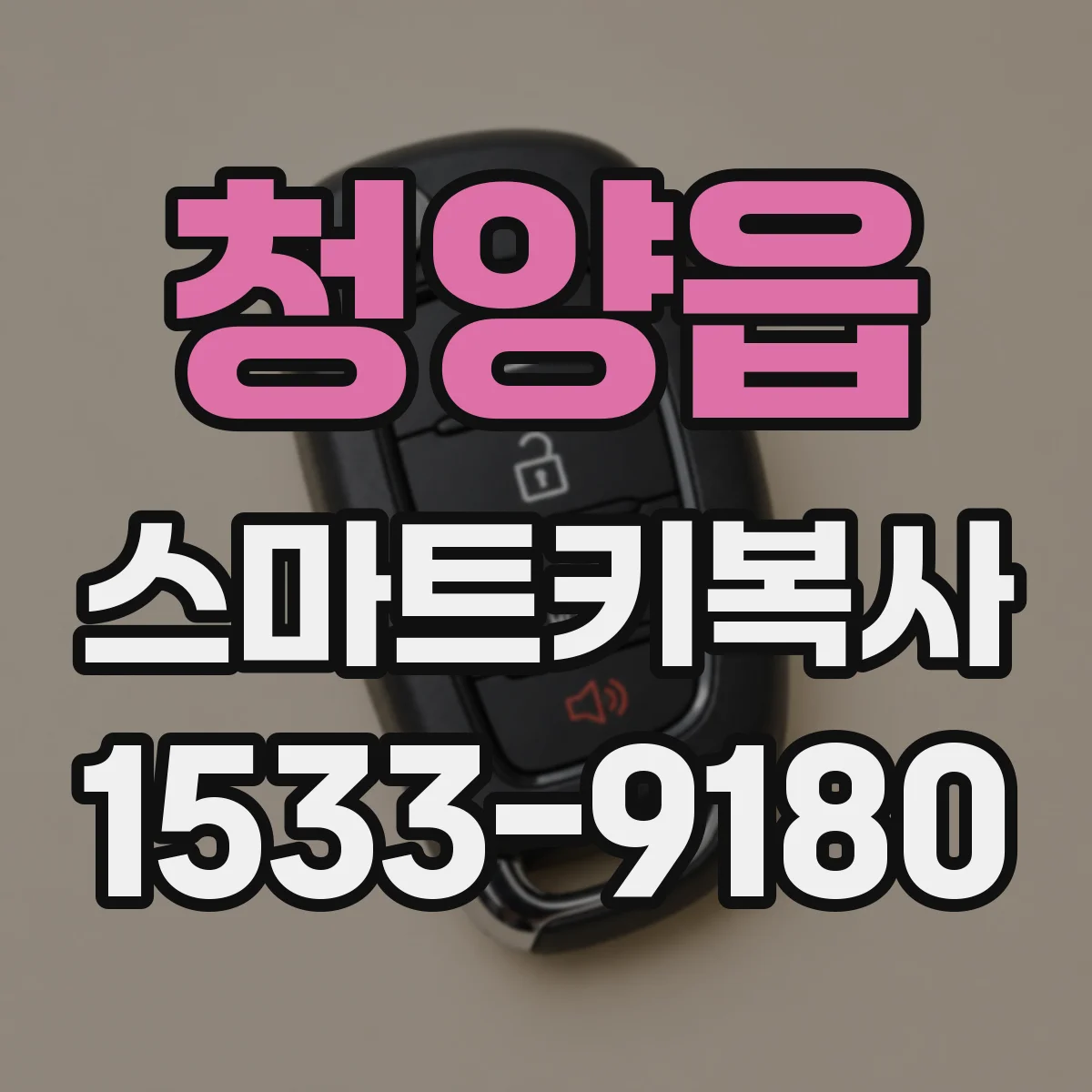 청양읍 스마트키복사