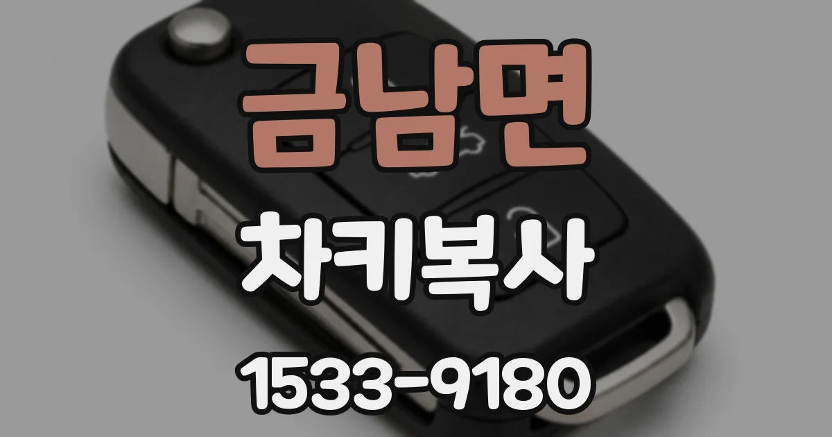 금남면 차키복사