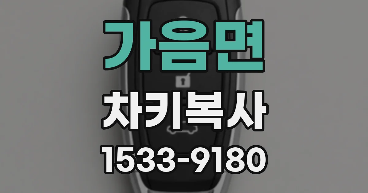 가음면 차키복사