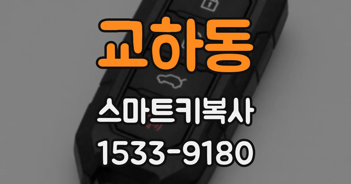 교하동 스마트키복사