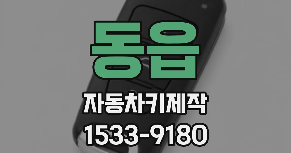 동읍 자동차키제작