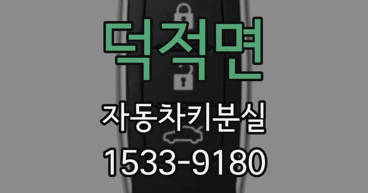 덕적면 자동차키분실
