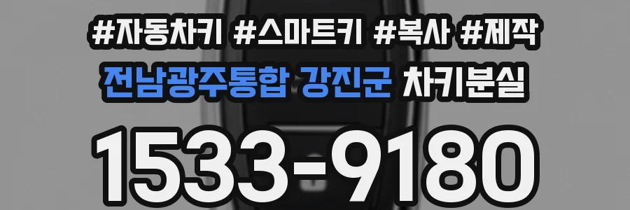 전남광주통합 강진군 차키분실