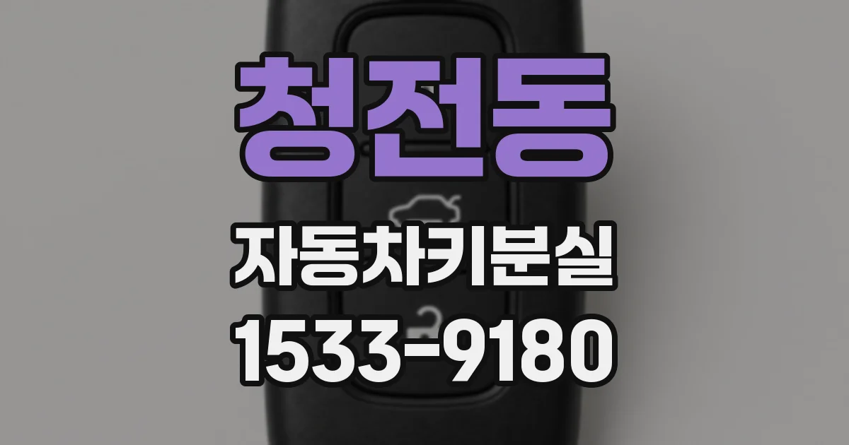청전동 자동차키분실