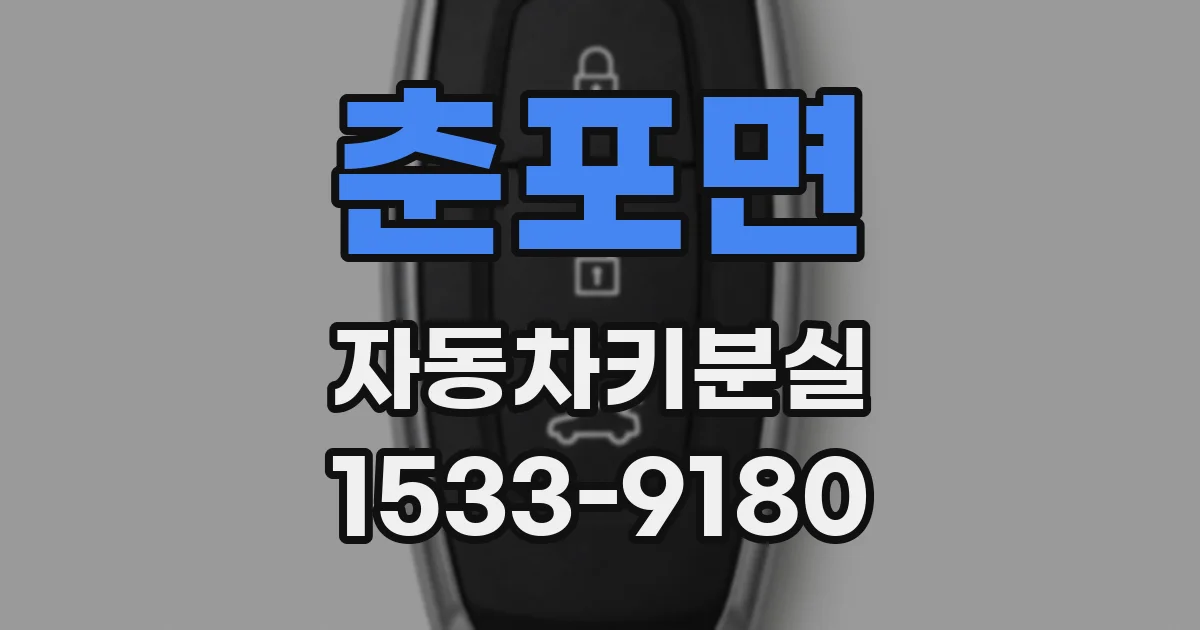 춘포면 자동차키분실