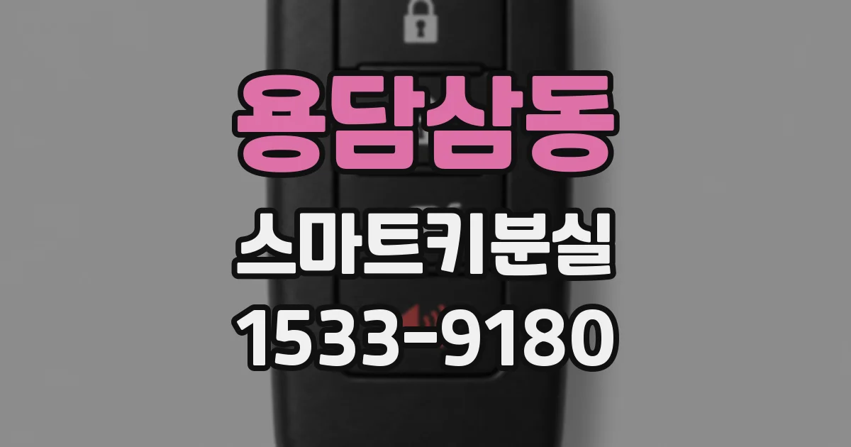 용담삼동 스마트키분실