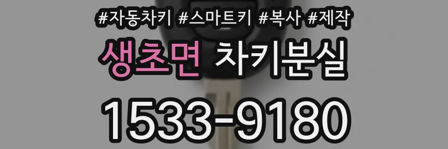 생초면 차키분실