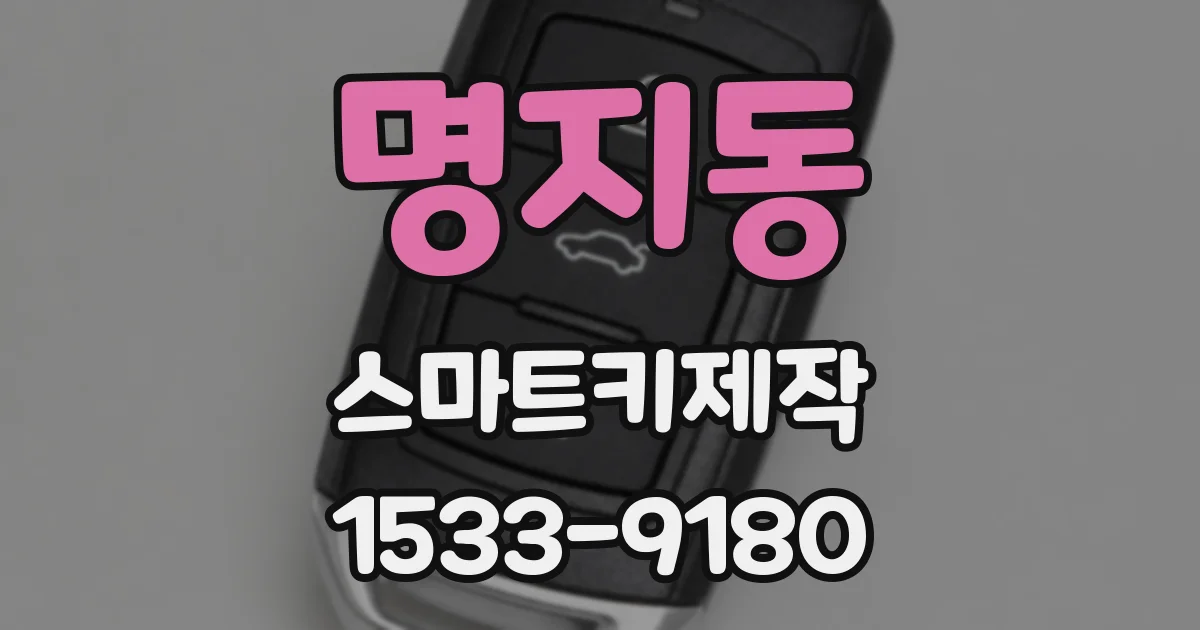 명지동 스마트키제작