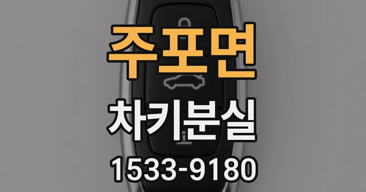 주포면 차키분실