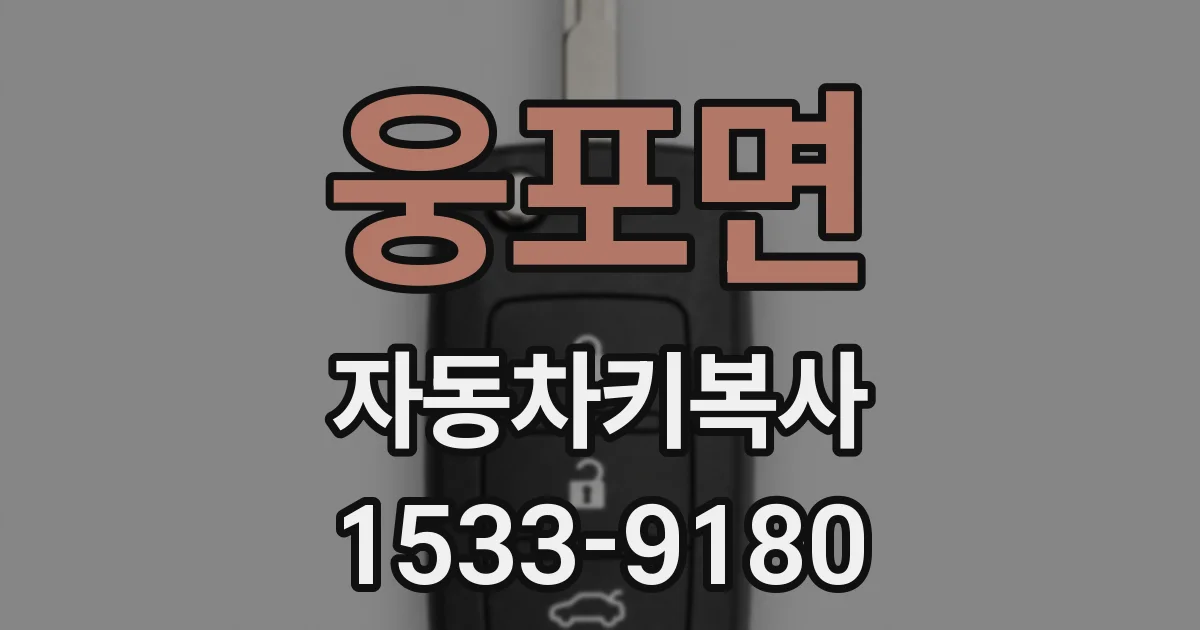 웅포면 자동차키복사