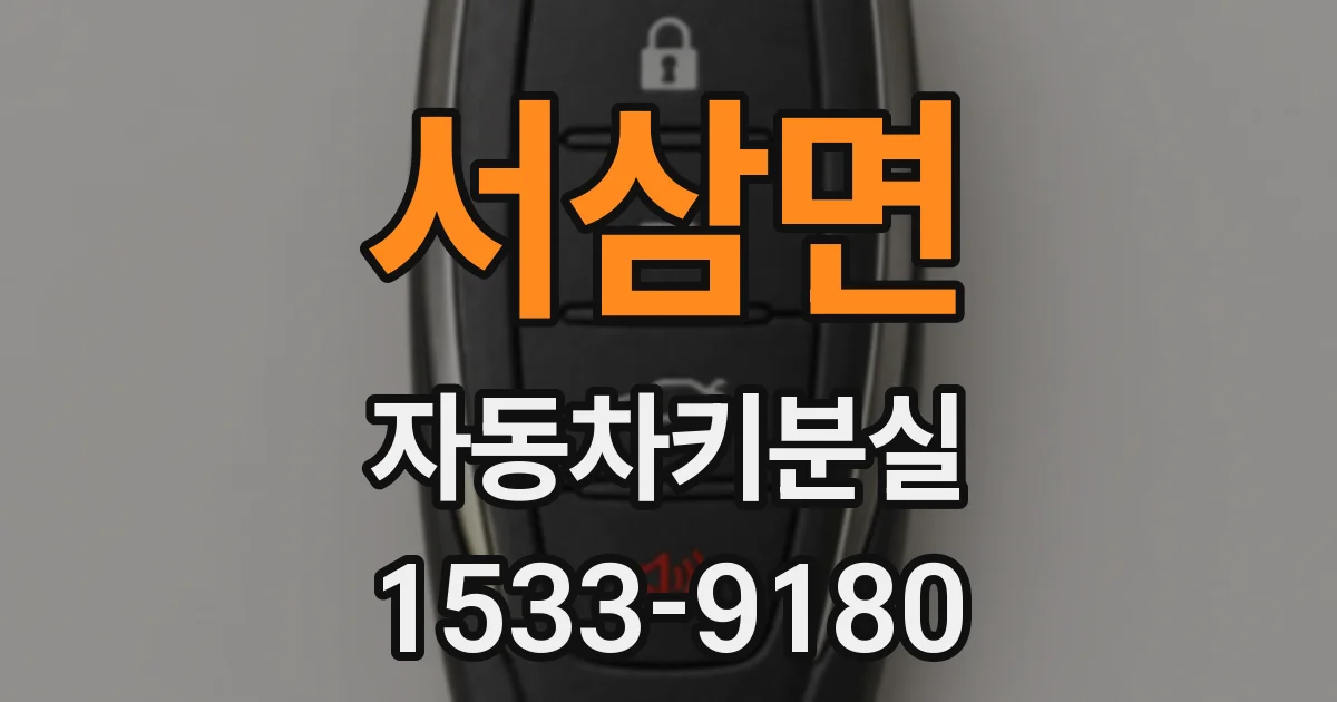 서삼면 자동차키분실