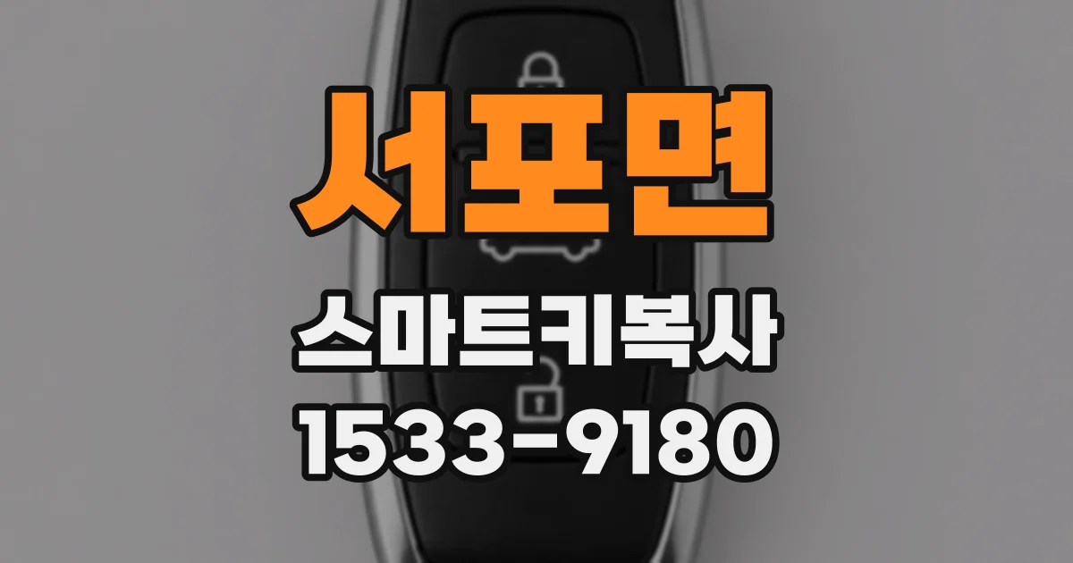 서포면 스마트키복사