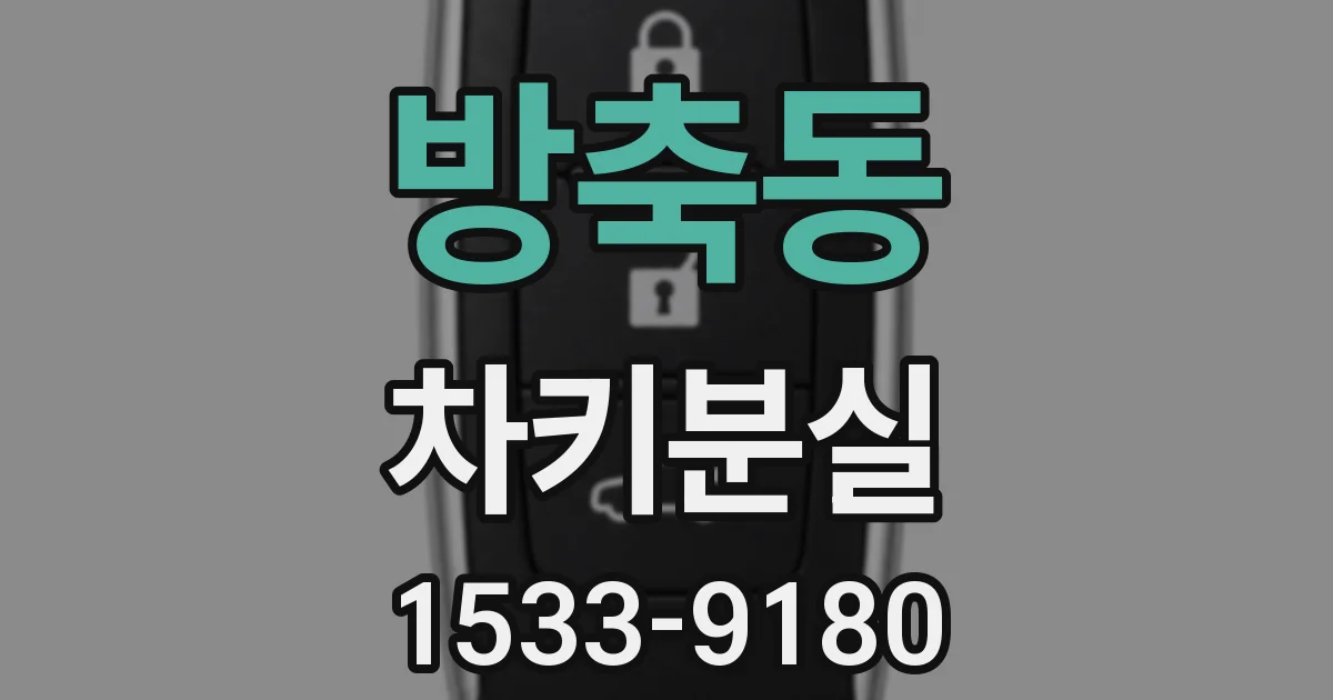 방축동 차키분실