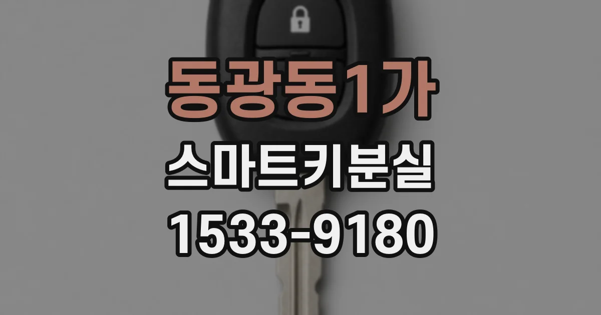 동광동1가 스마트키분실