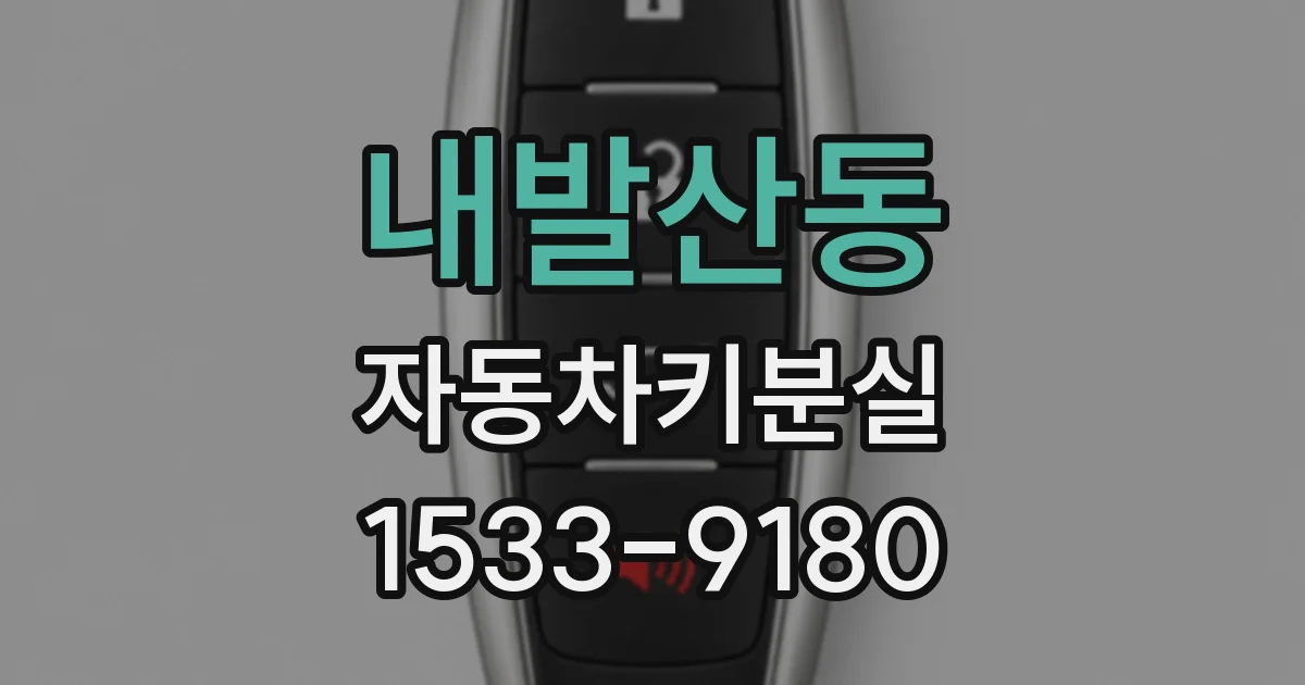 내발산동 자동차키분실