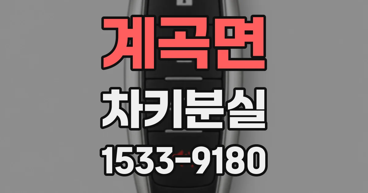 계곡면 차키분실