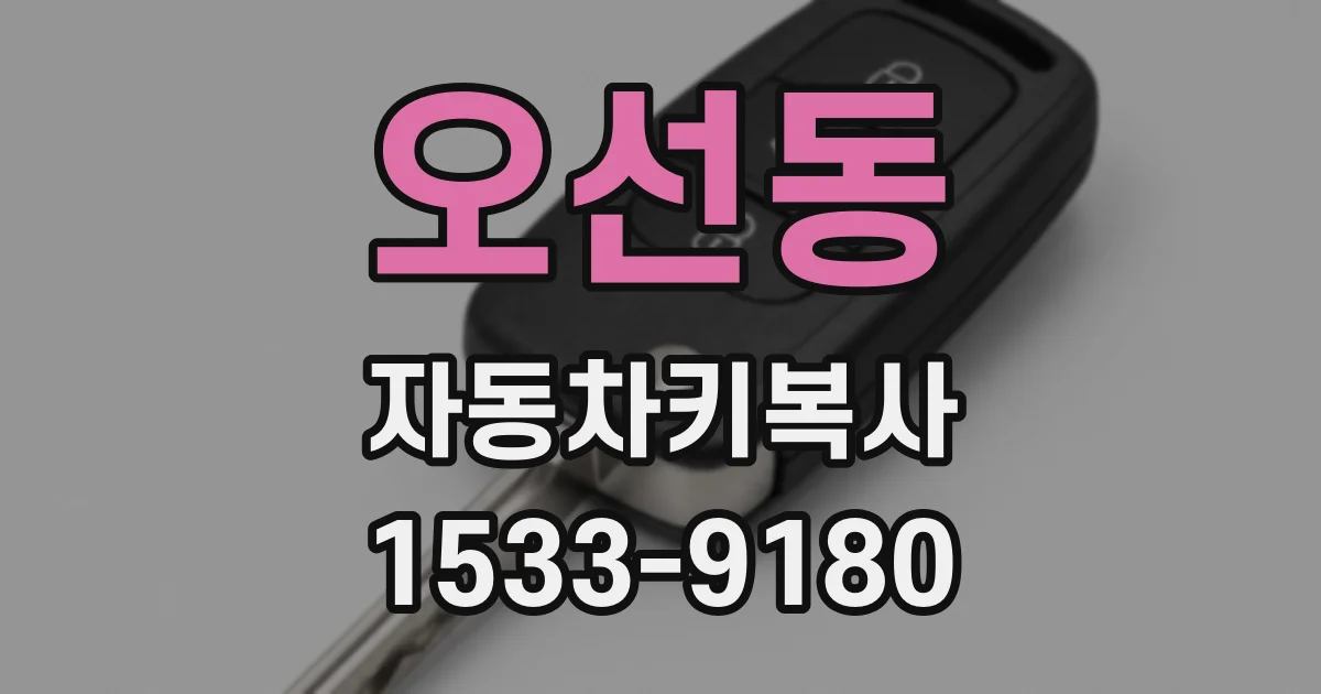 오선동 자동차키복사