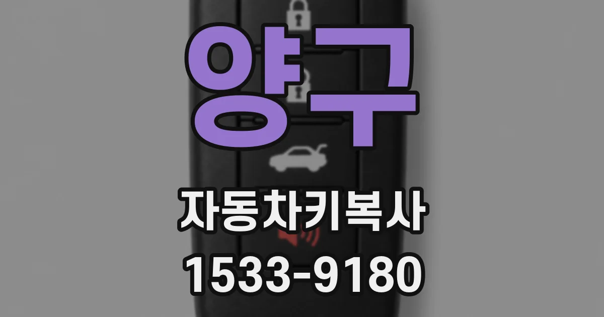 양구 자동차키복사