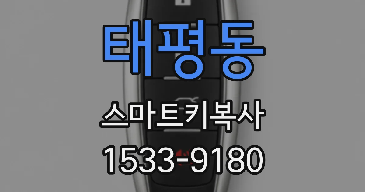 태평동 스마트키복사