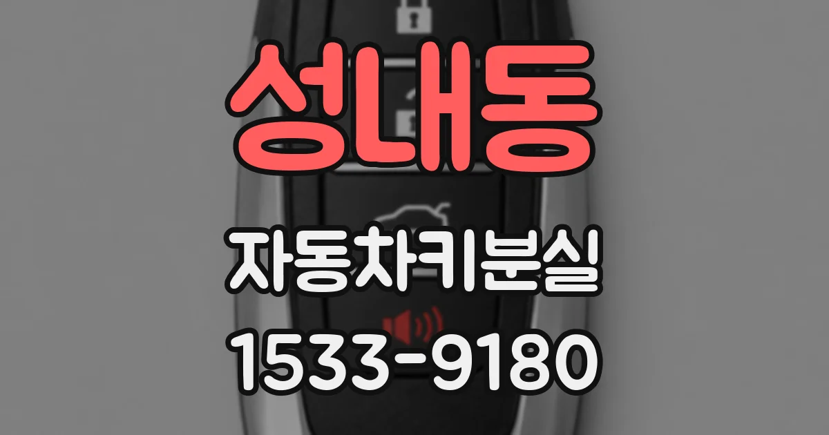성내동 자동차키분실