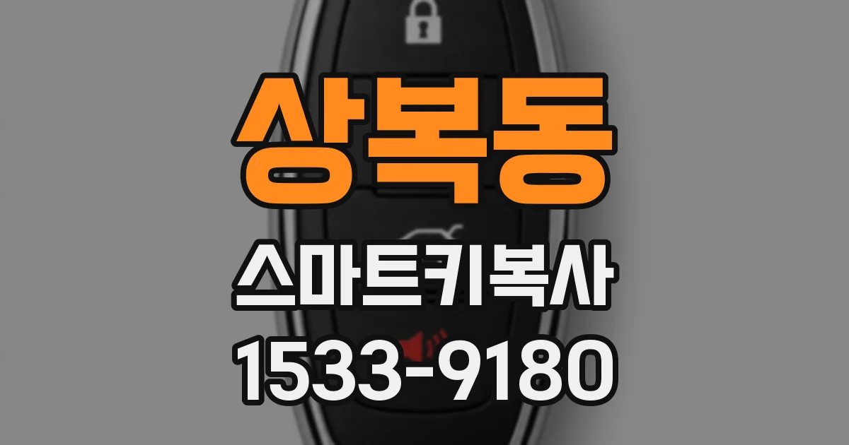 상복동 스마트키복사