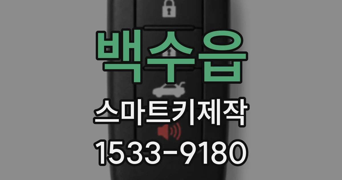 백수읍 스마트키제작