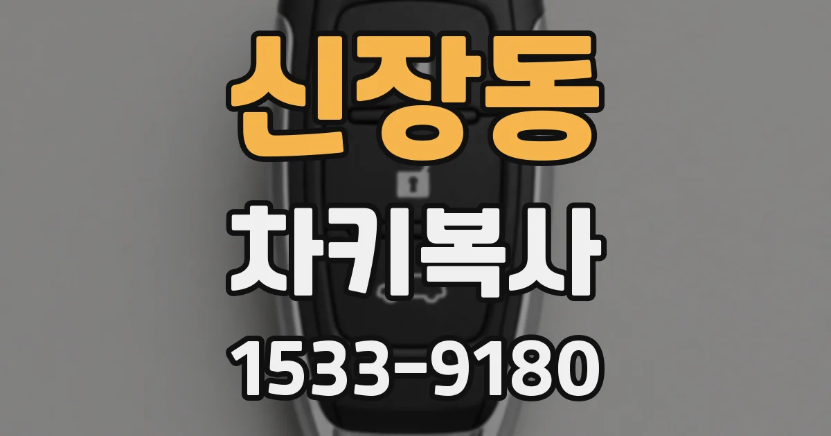 신장동 차키복사