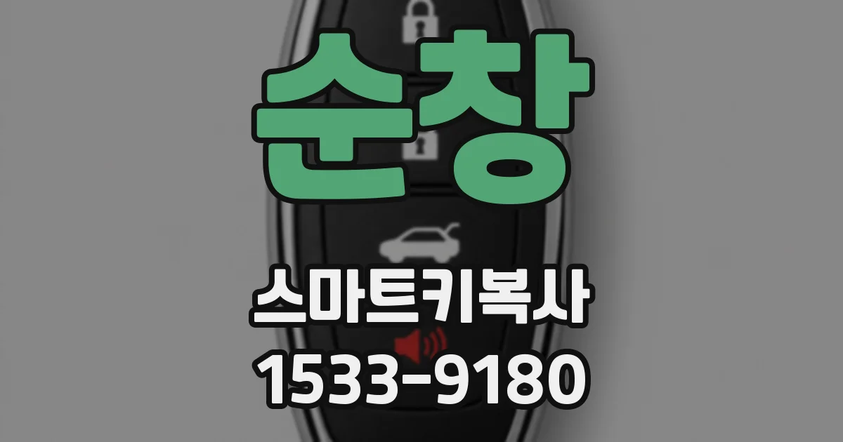 순창 스마트키복사
