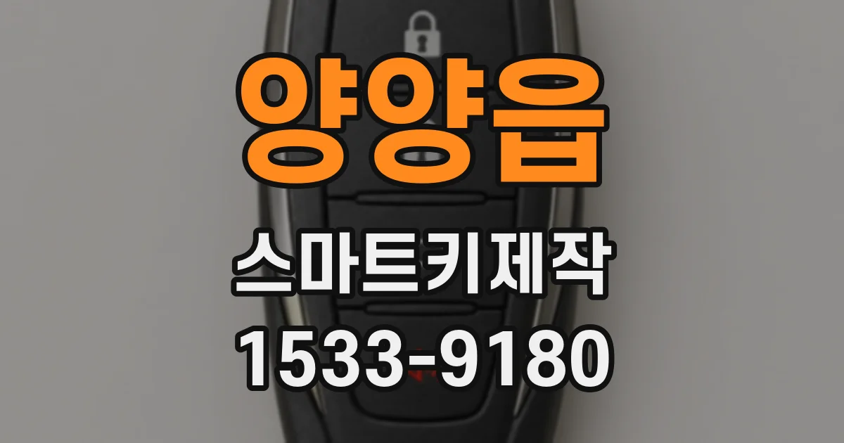 양양읍 스마트키제작