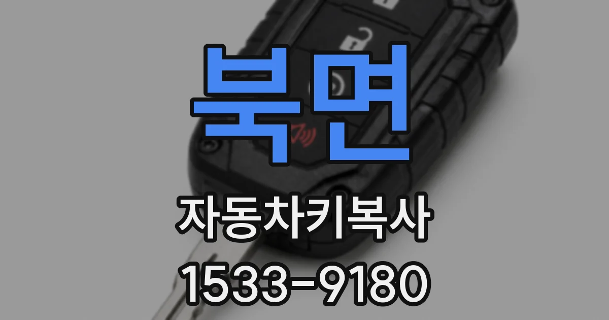 북면 자동차키복사